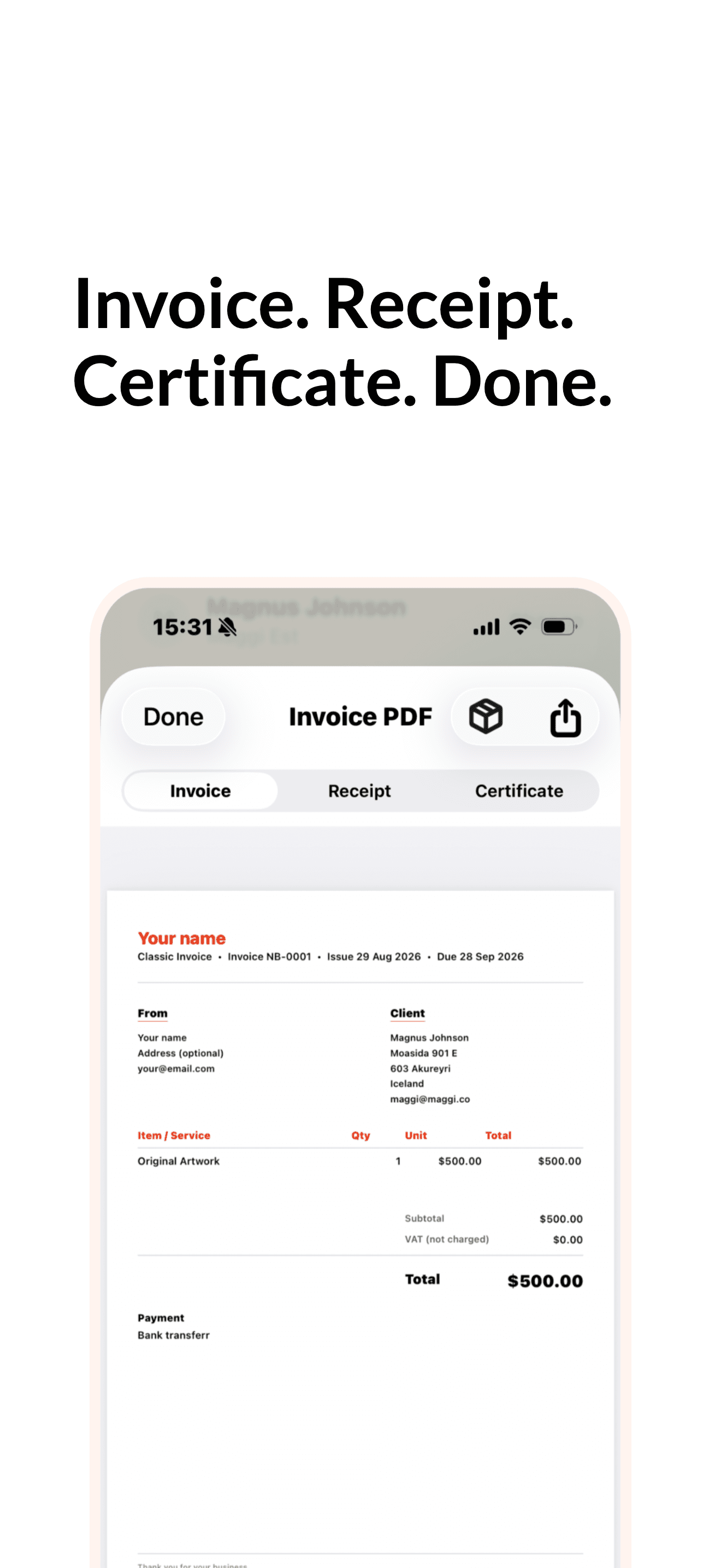 Share a clear payment reminder.