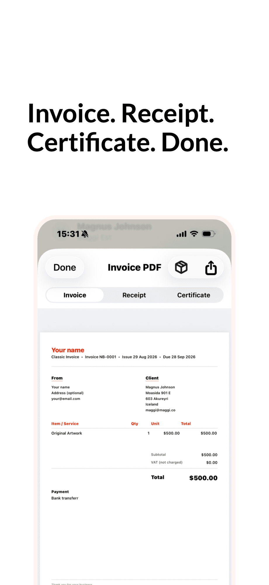 Share a clear payment reminder.