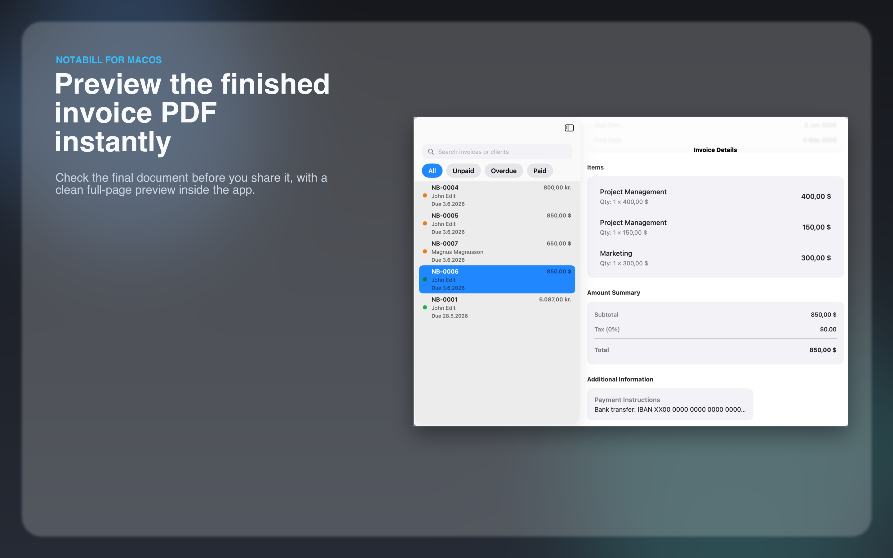 Preview PDFs instantly.